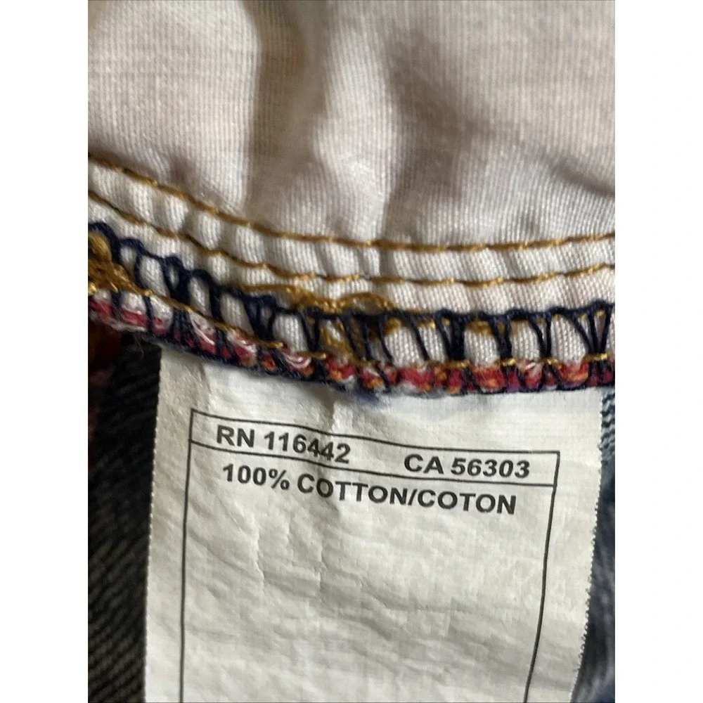 Trillium Vintage Y2K Blue Denim Cut Off Southwest Style Shorts Women's Size 9